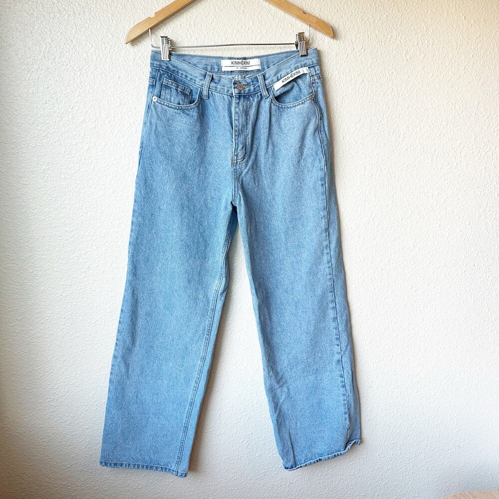 KIMHEKIM My Uniform High Rise Blue Straight Leg Jeans sz L